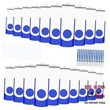 50-Pack of USB Flash Drive Bulk  FAT32 Thumb Drives Pack (Blue) 4GB 50 Units picture