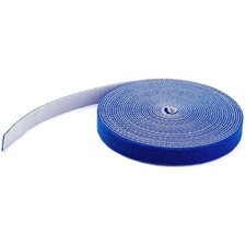 StarTech 100ft (30.5m) Hook and Loop Roll, Blue, Cut-to-Size Reusable Cable picture