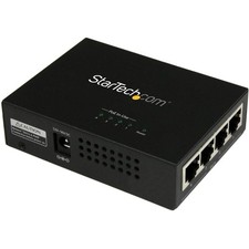 StarTech.com 4 Port Gigabit Midspan - PoE+ Injector - 802.3at and 802.3af - Wall picture