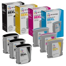 Replacement Replacements Fits for HP 88XL Set of 6 High YieInkjet Cartridges picture