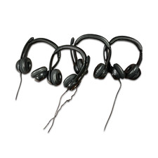 Logitech Logi USB Headset A-00086 (NOT TESTED) (LOT OF 4) picture