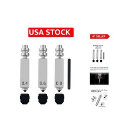 All-Metal Kobra X Nozzles 3PK - 0.4MM, 0.6MM, 0.8MM for Optimal 3D Printing picture
