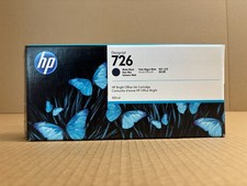 New OEM HP 726 DesignJet T1200,T1300,T2300 Matte Black Ink CH575A EXP: May 2025 picture