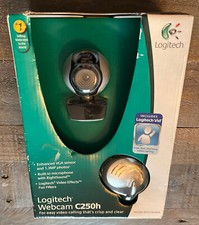 New Logitech Webcam Camera C250h - For Easy Video Calling With Wired Headset NiB picture