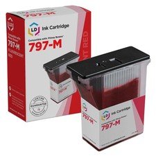LD 797-M 797M Fluorescent Red Ink Cartridge for Pitney Bowes Printer picture