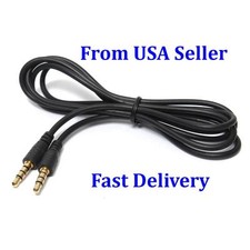 5 PCS 1/8 3.5mm TRRS 4 Pole Male to M Record Car Aux Audio Cord Headphone Cable picture