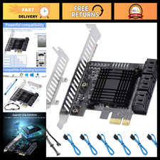 6-Port SATA III 6Gbps PCI-E X1 Expansion Card, SSD/HDD Support for Windows/MAC/L picture