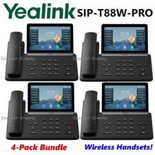 4 Yealink SIP-T88W-PRO WiFi 6 IP Desk Phone w/ 7