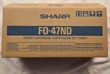 2-Pack of Genuine Sharp FO-47ND Black Fax Toner Cartridge New Open Box OEM picture