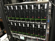 HP C7000 G3 BladeSystem 16xBL460c G9 32x E5-2680v4 *448 Core Multi-Cloud Cluster picture
