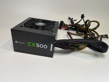 Corsair CX500 Gaming Desktop PC Power Supply 500W Model 75-001667 PSU picture