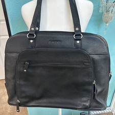 Heritage Travelware by Samsonite Black LeatherSoft BriefCase w/All Compartments picture
