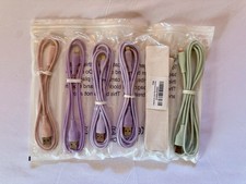 USB-A to Lightning Round Cable Pink/Purple/Green 3/6/10ft For Apple Devices picture