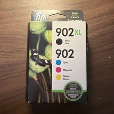 New Genuine HP 902XL Black HP 902 Regular Color Ink Cartridges Expired picture