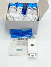 LEVITON 40680-W FLUSH MOUNT JACK TYPE 625 LOT OF 10 picture