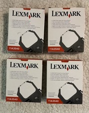 Lot of 4 Lexmark 11A3540 Printer Ribbon 2300 2400 Series Re-inking Ribbon NEW picture