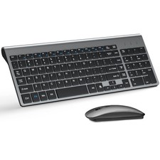 Wireless Keyboard and Mouse Ultra Slim Combo, TopMate 2.4G Silent Compact USB 24 picture