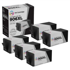 LD  5pk Comp Ink Cartridge for HP 906 XL 906XL Black T6M18AN OfficeJet 6975 picture