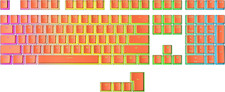 Pudding PBT Keycaps | 112 Double Shot Translucent ANSI US & ISO Layout | OEM Pro picture