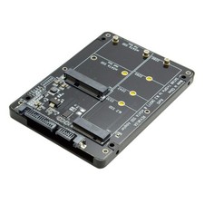 CableCC 2 in 1 Combo M.2 NGFF B-key & mSATA SSD to SATA 3.0 Adapter Converter Ca picture