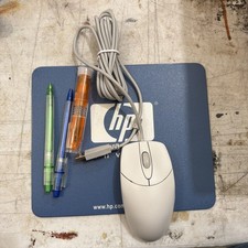 Vintage Hewlett-Packard Mouse Model M – Ub48, Three Pens, Mouse Pad, Brand New picture
