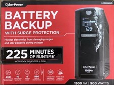 CYBERPOWER Battery Backup LX1500GAVR 1500va/900w 120v NEW picture