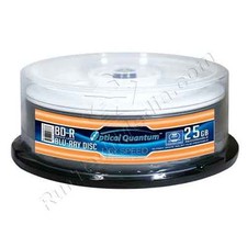 25 OQ 6x 25GB Blu-ray BD-R Glossy White Inkjet HUB Printable OQBDR06GWIP-H-25 picture