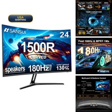 SANSUI ES-G24C1-US 24 Inch Curved Gaming Monitor 160Hz 1ms picture