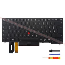 German Backlit W/Point Keyboard for Lenovo Thinkpad E480/E490/L380/L390/T490 picture