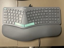 Nulea HD315 Ergonomic Wireless Split Keyboard Black w/ Wrist Rest picture