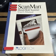 Logitech Scan Man Handheld Scanner Users Manual Vintage ￼ picture