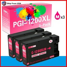 3PK PGI1200 1200XL Magenta Ink Cartridge for MAXIFY MB2720 MB2320 Printer picture