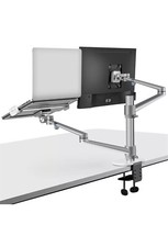 viozon Monitor and Laptop Mount, 2-in-1 Adjustable Dual Arm Desk Mounts Single picture