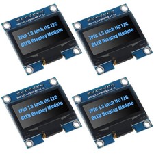 4 PCS 1.3 Inch OLED Display Module I2C SPI 128x64 SSH1106 SSD1306 Blue picture