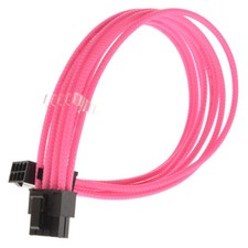 8-Pin Pink GPU PSU Sleeved Graphic Card Power Supply Extension + Cable Comb PC picture