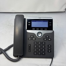 Cisco 7841 (CP-7841-K9) 4 Lines Gigabit IP Phone Dark Gray lightly used picture