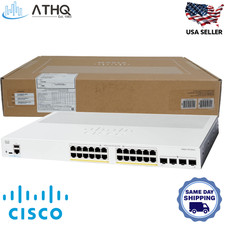 Cisco C1300-24P-4G 24-Port Gigabit PoE+ Layer 3 Managed Switch 4xSFP NEW picture
