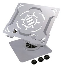 ENHANCE R1 Rotating Laptop Stand with 3 Cable Holders - Laptop Riser for Desk picture