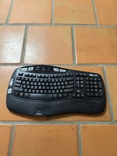 Logitech K350 Wave Wireless Keyboard – Powers On – NO USB Receiver / Dongle picture