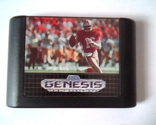 Game Cartridge Sega Genesis Sports Talk Football '93 Joe Montana 16-bit  picture