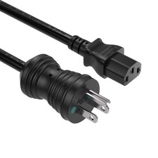 6ft NEMA 5-15P to C13 Hospital Grade Computer Power Cord, 16 AWG SJT, 13A/125... picture
