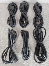 Tyco Power Cord E 199130 6 Ft 10 Amp 125 V black Lot Of 6 picture