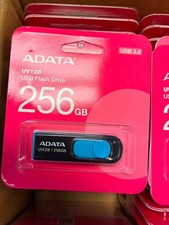 ADATA UV128 256GB USB 3.2 Gen 1 Flash Drive AUV128-256G-RBE NEW Factory Sealed picture