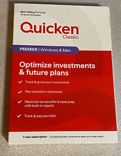 Quicken Classic Premier 1 Year Subscription Key Card New 170458 841798102190 picture