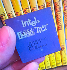 Intel 486 DX2-66 66MHz 1-Core CPU 8KB L2 33MHz Socket 3 A80486DX2-66 picture