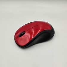 Logitech M310 Wireless Optical Mouse, Ambidextrous Flame Red and Black Used picture