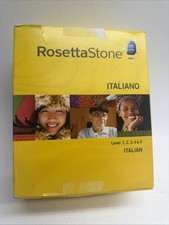 ITALIAN Rosetta Stone Italiano Level 1 - 5, Lightly Used Excellent Condition picture