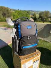 TUMI Search Backpack Solid Gray/Black/Blue Laptop Backpack with Padded Straps picture