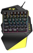 One Handed RGB Gaming Keypad 35 Keys Mechanical Wired LED Backlit Keyboard NEW picture