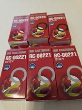 Ink Cartridges 5- RC-00221, 1-RC-00220. 2 Black 1 Magenta  3 Grey picture